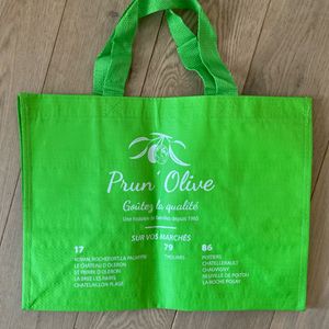 Cabas Prun’Olive vert