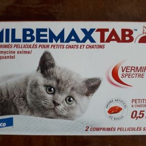 Vermifuge MilbemaxTab pour petit chat et chatons