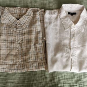 2 chemises hommes (manches courtes) 