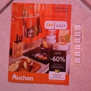 6 vignettes Auchan 