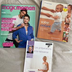 Livres et magazine grossesse Bb