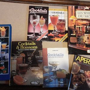 Livres thème cocktail  et whisky 