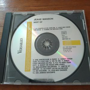 CD Best Of Jeane Manson sans la jaquette 