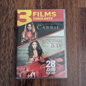 DVD Carrie, Jennifer's Body, 28 Jours plus tard