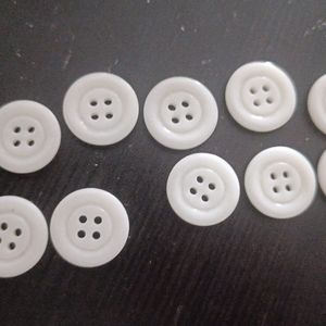 10 boutons blanc