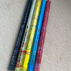 Lot de 5 crayons multicolores 
