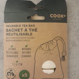 Sachets de thé réutilisables