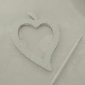 1 coince rideau en forme de cœur 