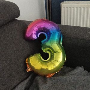 Ballon anniversaire chiffre 