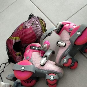 Roller fille avec protection Oxelo 
