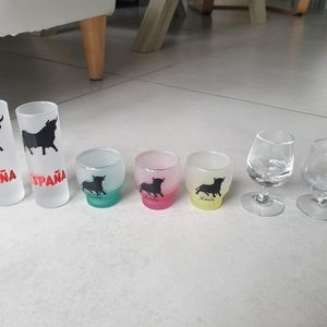 Lot de mini verres 