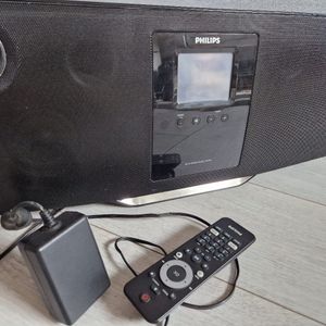 Chaîne hi-fi Philips avec télécommande 
