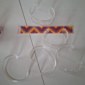 Bracelet en plexiglas à decorer