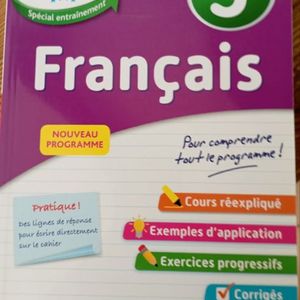 Cahiers de révision 5e français et maths 