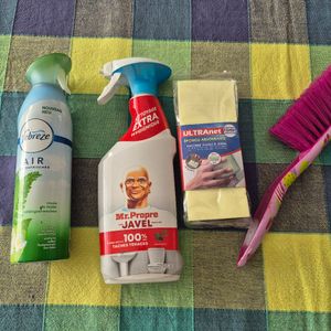 Lot 4 produits entretien et nettoyage 