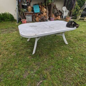 Grande table de jardin 