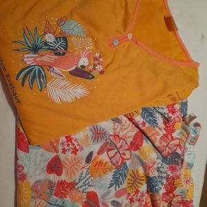Pyjama orange des îles T50