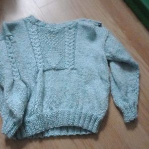 Pull tricoté maison 4-5 ans