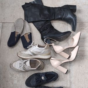 5 paires de chaussures taille 40