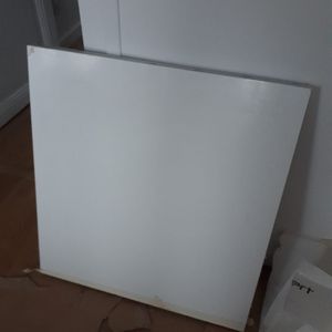 Plan de travail blanc brillant, 36mm, 65x70,8cm