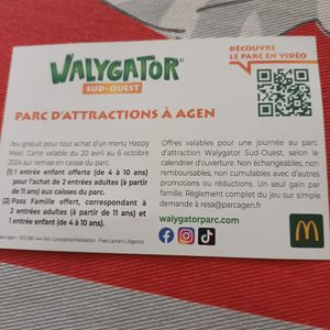 Walygator Parc attractions à Agen