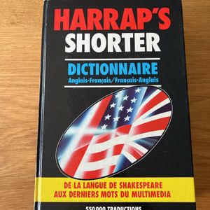 Harrap’s Shorter dictionnaire anglais
