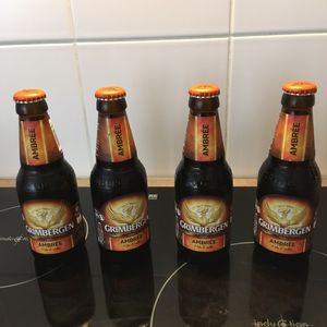4 bières grimbergen ambrées 
