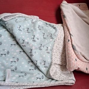 Lot serviette/couverture bebe