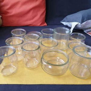 Pots de Yahourts/crèmes dessert en verre