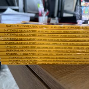 Lot de livre National Géographic 