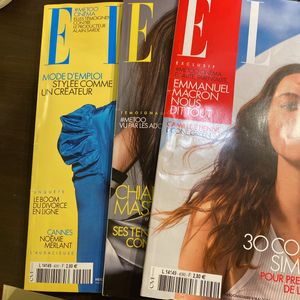 3 magazines ELLE récents 