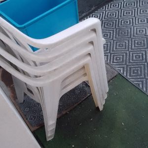 4 chaise de jardin 