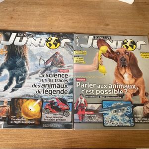Lot de 2 Magazines Science et vie junior de 2015