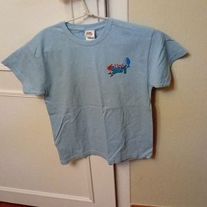 Tee-shirt bleu clair Hina surf St Malo 9-11 ans