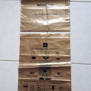 2 sachets pour recyclage de capsules Nespresso