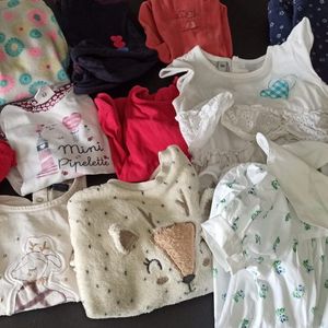 Lot vêtements bébé fille 