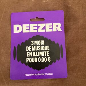 Deezer Premium 3 mois gratuit