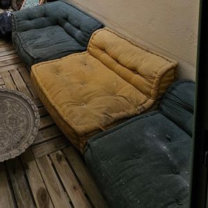 Canape de jardin sur palette en l etat
