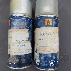 2 bombes de peinture Mercedes gris métallisé 9744