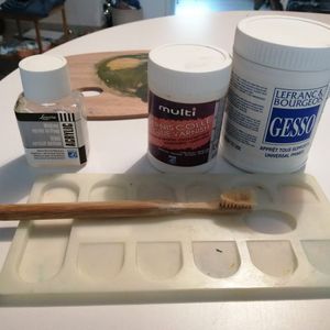 Toile à peindre et matériel pour peinture