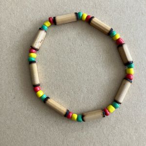 Bracelet perles en bois 