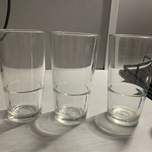 3 verres hauts 
