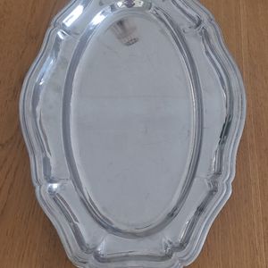 Grand plat inox (2) 45 cm