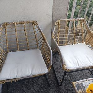 4 fauteuils de jardin/balcon