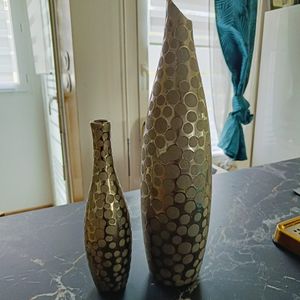 Vase argenté 