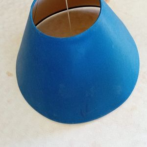 Abat-jour bleu marine 34 cm diamètre bas