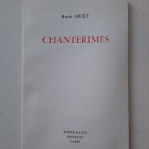 Poèmes de René Huet dédicacé. 