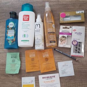 produits de beauté et échantillons 