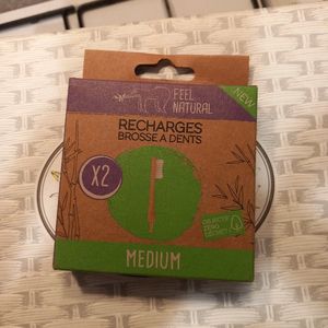 Recharges de brosses à dents bambou 