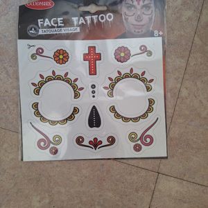 Tatouage visage éphémère